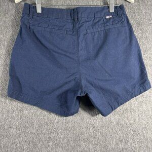Patagonia Shorts Women's 8 Organic Cotton High Rise‎ Navy Blue Preppy Pockets